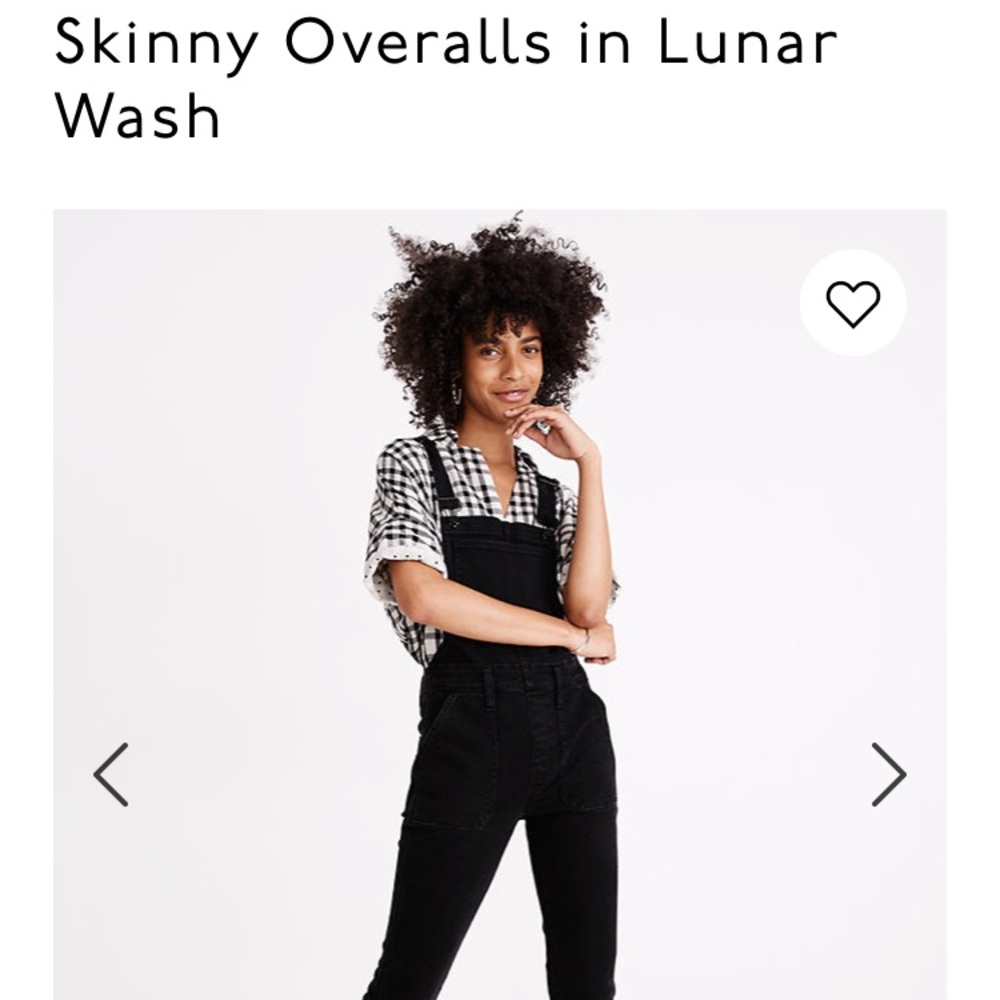 MADEWELL skinny overalls in lunar wash